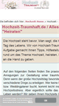 Mobile Screenshot of hochzeit-traumhaft.de